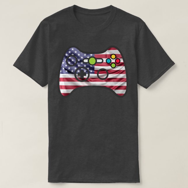 Video Game Gamer USA T-Shirt (Design vorne)