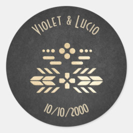 Video Game Geek Black Wedding Runder Aufkleber