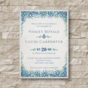 Video Game Geek Wedding Einladung