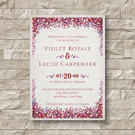 Video Game Geek Wedding Einladung