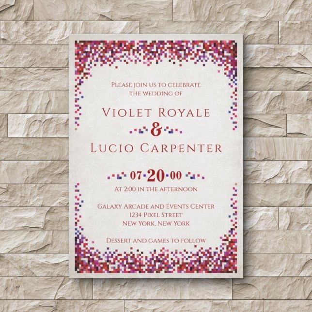 Video Game Geek Wedding Einladung (Von Creator hochgeladen)