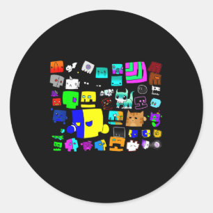 Video Game Geometry Video Gamer zum Wiederholen vo Runder Aufkleber