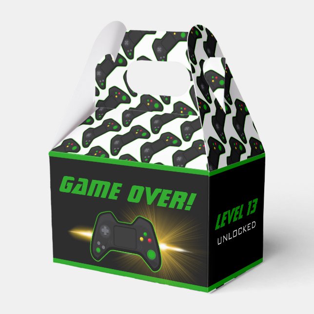 Video Game Green Controller Bevorzugung Box Geschenkschachtel (Vorderseite)