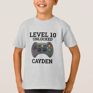 Video Game Level Up Controller Geburtstag Shirt