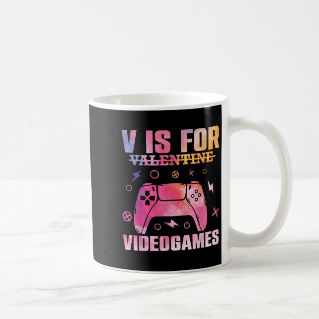 Video Game Lover Quote Gamer Pun Grafik Text Desi Kaffeetasse (Rechts)