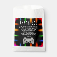 Video Game Party Controller Neon Gaming Geburtstag