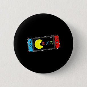 Video Game Pi Day Gamer Mathematiker Lehrer Kinder Button