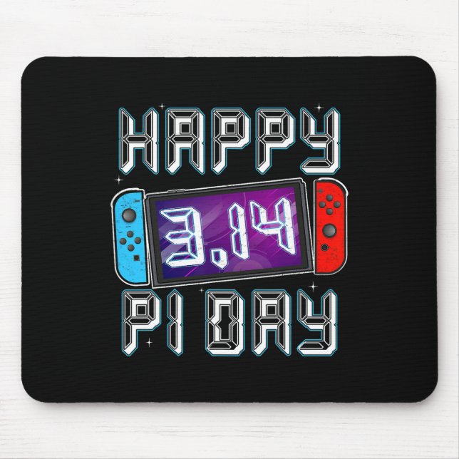 Video Game Pi Day Gamer Mathematiker Lehrer Kinder Mousepad (Vorne)