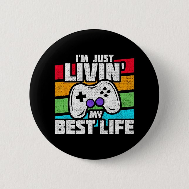 Video Game Player - PC Console Online Gaming - Spa Button (Vorderseite)