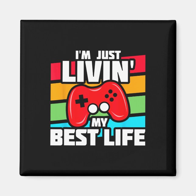 Video Game Player - PC Console Online Gaming - Spa Magnet (Vorne)