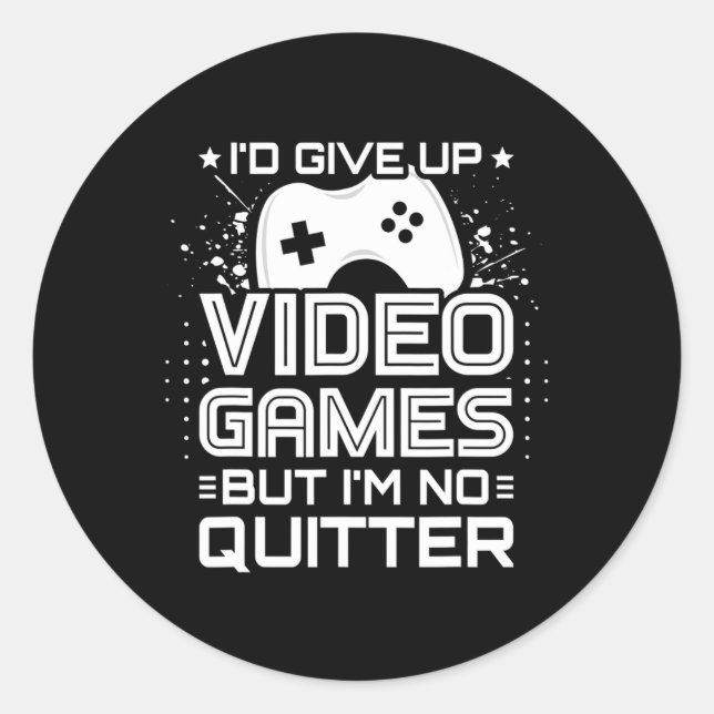 Video Game Player - PC Console Online Gaming - Spa Runder Aufkleber (Vorderseite)