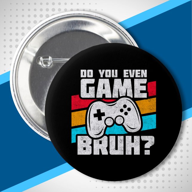 Video Game Player - Video Gaming - Funny Gamer Button (Von Creator hochgeladen)