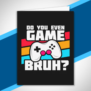Video Game Player - Video Gaming - Funny Gamer Karte