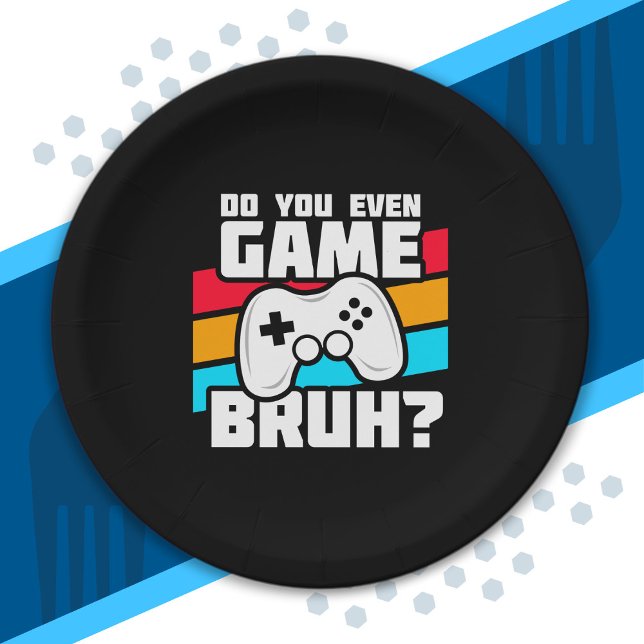 Video Game Player - Video Gaming - Funny Gamer Pappteller (Von Creator hochgeladen)