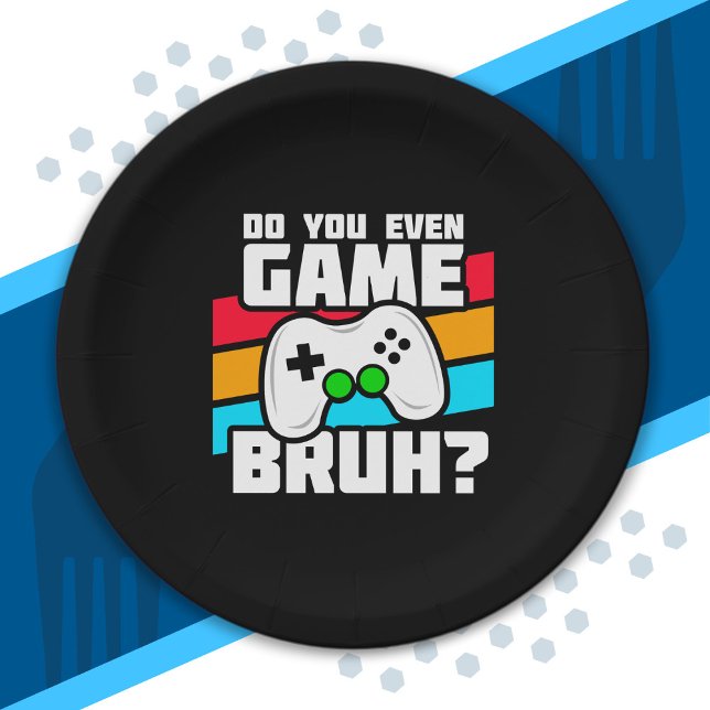 Video Game Player - Video Gaming - Funny Gamer Pappteller (Von Creator hochgeladen)