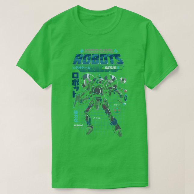 Video Game Robot Model S T-Shirt (Design vorne)
