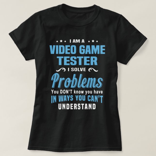 Video Game Tester T-Shirt (Design vorne)