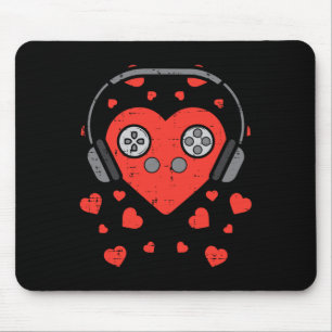 Video Game Valentinstag Gamer Boys Men Girls Gif Mousepad
