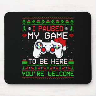 Video Game Weihnachten hässlicher Pullover lustige Mousepad