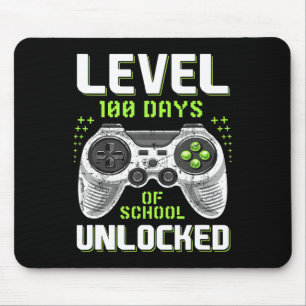Video Gamer 100. Schultag 100 Tage bis Mousepad