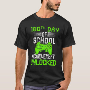 Video-Gamer am 100. Tag 100 Tage der Schule unvers T-Shirt