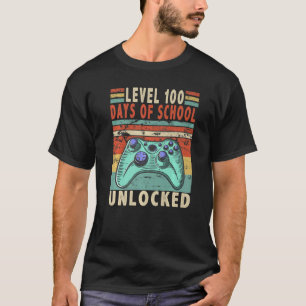 Video-Gamer am 100. Tag 100 Tage der Schule unvers T-Shirt