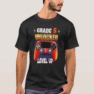 Video Gamer Back to School - Grade 5 Unlocked Leve T-Shirt