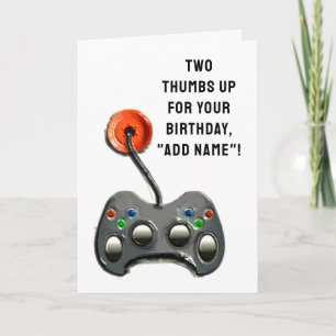Video Gamer Birthday Karte