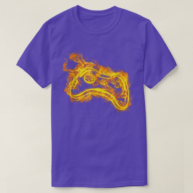 Video-Gamer-Controller auf einem Video-Gamer  T-Shirt (Design vorne)