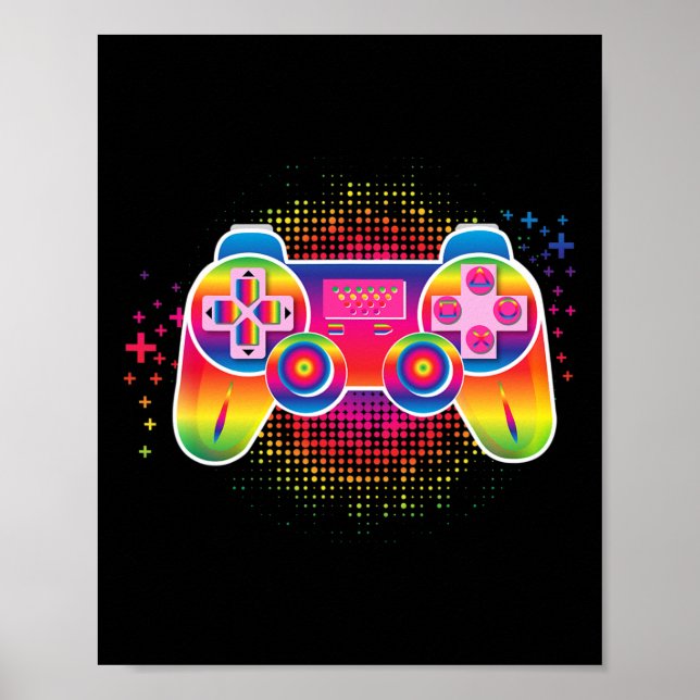 Video-Gamer-Controller Poster (Vorne)
