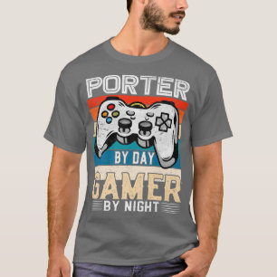 Video-Gamer-Fans von "Porter by Day" Ret T-Shirt