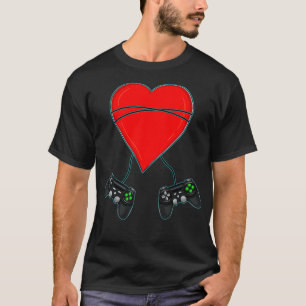 Video Gamer Gaming Controller Valentine's Da T-Shirt