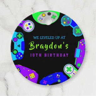 VIDEO GAMER GAMING Geburtstagsparty Geschenk Zuhau Geschenkanhänger