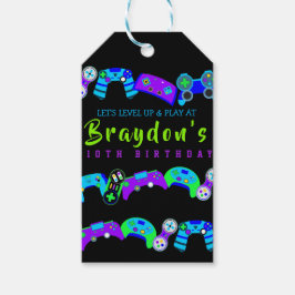 VIDEO GAMER GAMING Kindergeburtstag Party Geschenkanhänger