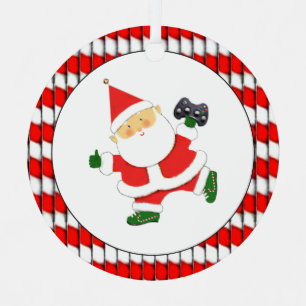 Video-Gamer-Geschenk Personalisiert Ornament Aus Metall