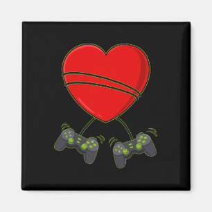 Video Gamer Heart Controller Valentinstag Boys Magnet