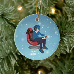 Video Gamer Keramik Ornament