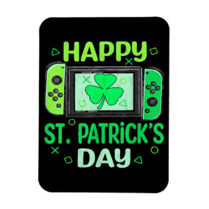 Video Gamer Kleeblatt Happy St Patricks Day Magnet