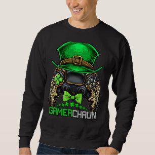 Video Gamer Leprechaun Gamers St Patrick S Day Gam Sweatshirt