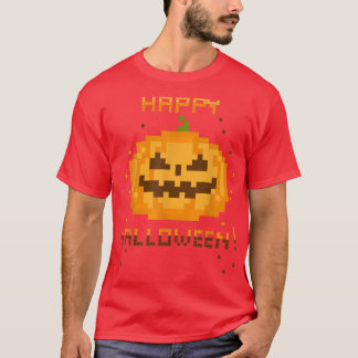 Video Gamer Piel JackOLantern Halloween-Kostüm T-Shirt
