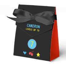 Video Gamer Red Black Arcade 7. Geburtstag