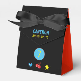 Video Gamer Red Black Arcade 7. Geburtstag Geschenkschachtel