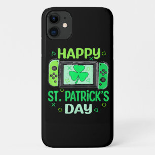 Video-Gamer Shamrock Frohen St. Patrick's Day Case-Mate iPhone Hülle