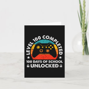 Video Gamer Student 100. Tag Lehrer 100 Tage Karte