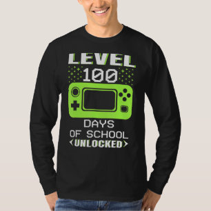 Video Gamer Student 100. Tag Lehrer 100 Tage T-Shirt