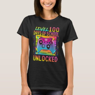 Video Gamer Student 100. Tag Lehrer 100 Tage T-Shirt