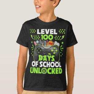 Video Gamer Student 100 Tage Lehrer 100. Tag der T-Shirt