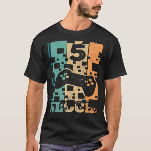 Video Gamer Stufe 5 Unverriegelter 5. Geburtstag T-Shirt