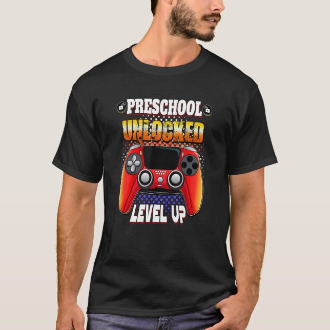 Video-Gamer zurück zur Schule Vorschule unverschlo T-Shirt (Vorderseite)