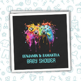 Video Games Blue Boy Baby Dusche Serviette